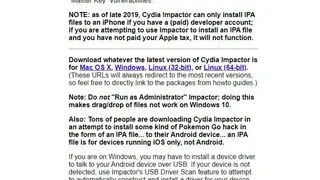 Cydia Impactor screenshot
