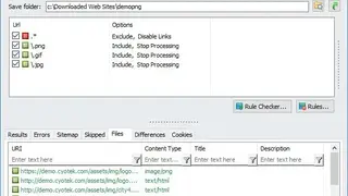 Cyotek WebCopy screenshot