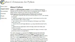 Cython screenshot