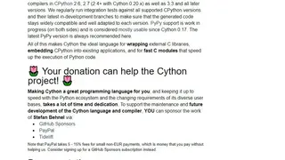 Cython screenshot