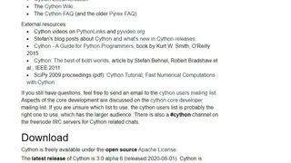 Cython screenshot
