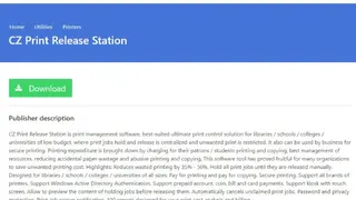 CZ Print Release Station screenshot