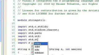 D (Programming Language) screenshot