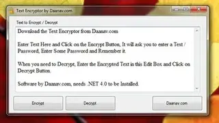 Daanav Text Encryptor screenshot