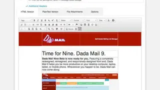 Dada Mail screenshot