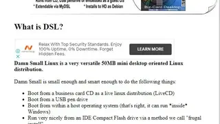 Damn Small Linux screenshot