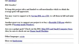 Damn Small Linux screenshot