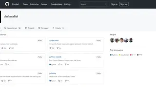 Darkwallet screenshot