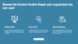 Data Archive Manager screenshot