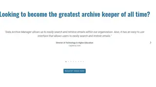 Data Archive Manager screenshot
