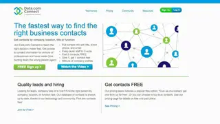 Data.com Connect screenshot