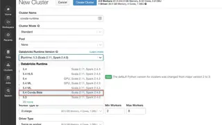 Databricks Runtime screenshot