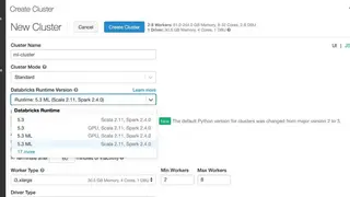Databricks Runtime screenshot