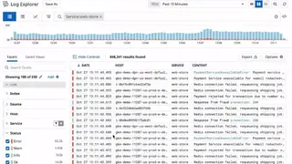 DataDog Log Management screenshot