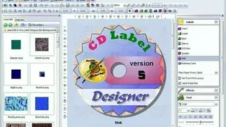 Dataland CD Label Designer screenshot