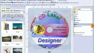 Dataland CD Label Designer screenshot