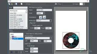 Dataland CD Label Designer screenshot