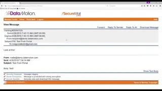 DataMotion SecureMail screenshot