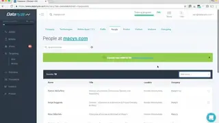 Datanyze screenshot