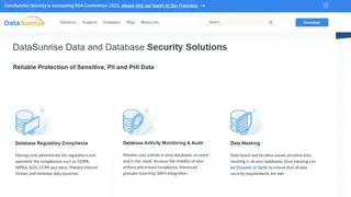 DataSunrise Database Security screenshot