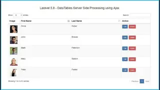 DataTables screenshot