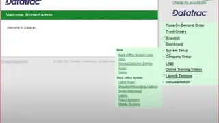 Datatrac Web screenshot