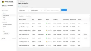 DataVault Storage SaaS screenshot