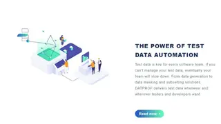 DATPROF – Test Data Simplified screenshot