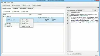 DB Browser for SQLite screenshot