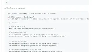 DBFlow screenshot