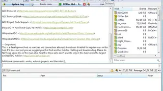 DC++ screenshot