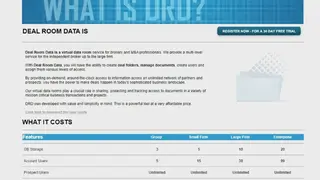 Deal Room Data screenshot
