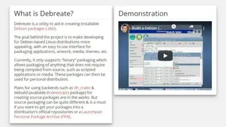 Debreate screenshot