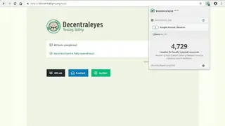 Decentraleyes screenshot