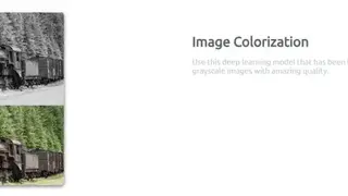 DeepAI Image Colorization screenshot