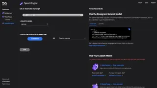 Deepgram screenshot