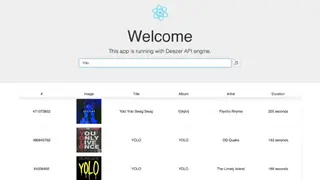 Deezer API screenshot