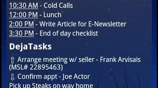 DejaCalendar screenshot