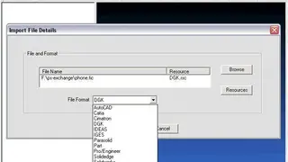 Delcam Data Exchange screenshot