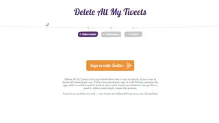 Delete All My Tweets screenshot