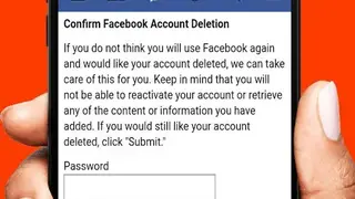 Delete Social Account screenshot