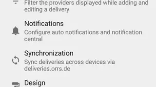 Deliveries Package Tracker screenshot