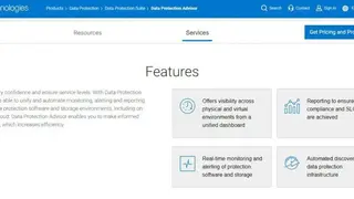 Dell EMC Data Protection Advisor screenshot