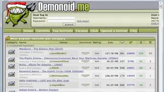 Demonoid screenshot