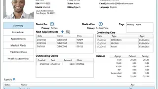 Dentrix Enterprise screenshot
