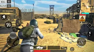 Desert survival shooting game screenshot