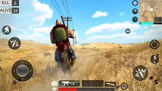 Desert survival shooting game screenshot