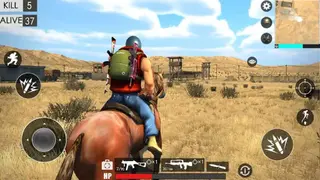 Desert survival shooting game screenshot