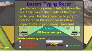 Desert Typing Racer screenshot