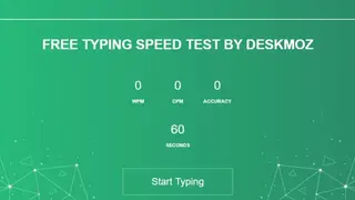 Deskmoz Typing Speed Test screenshot